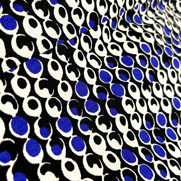 Ann Taylor Petite Black, White, Blue Skirt - Picture 5 of 13